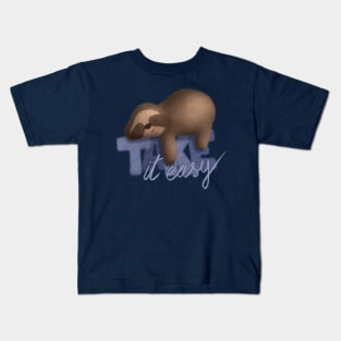 Take it easy Sloth Kids T-Shirt